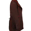 Johnny Depp Wonderland Mad Hatter Brown Suede Leather Coat
