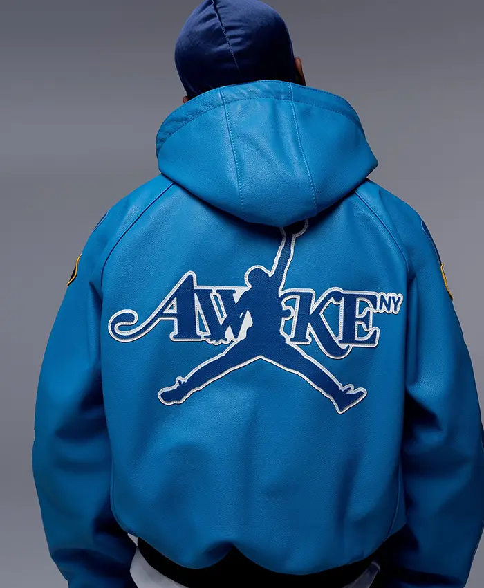 Jumpman23-x-Air-Jordan-6-Awake-NY-Skeleton-Hooded-Leather-Jacket-back-view