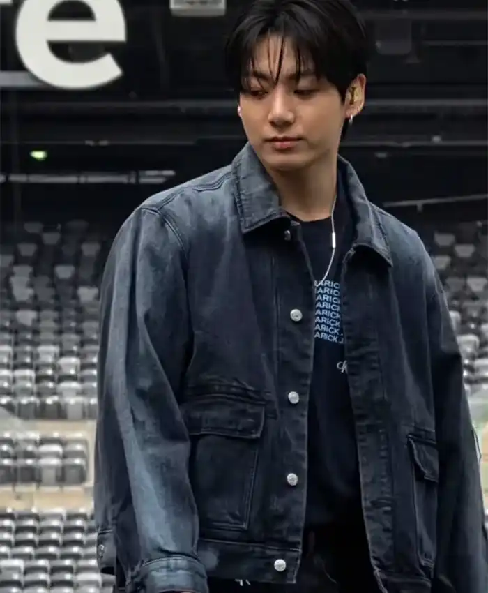 Jungkook Arirang Blue Denim Jacket