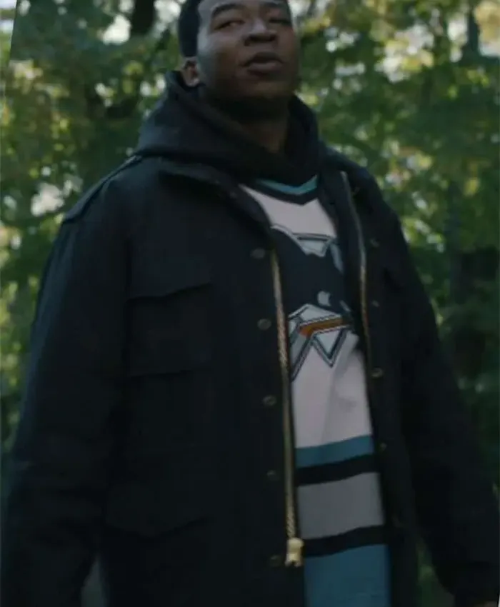 Kanan Stark Power Book III Raising Kanan 2026 Mekai Curtis Black Cotton Jacket