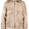 Kaya Blanke TV Series Elsbeth 2026 Carra Patterson Suede Bomber Jacket