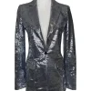 Keeley Jones TV Series Ted Lasso S04 Juno Temple Grey Sequin Blazer