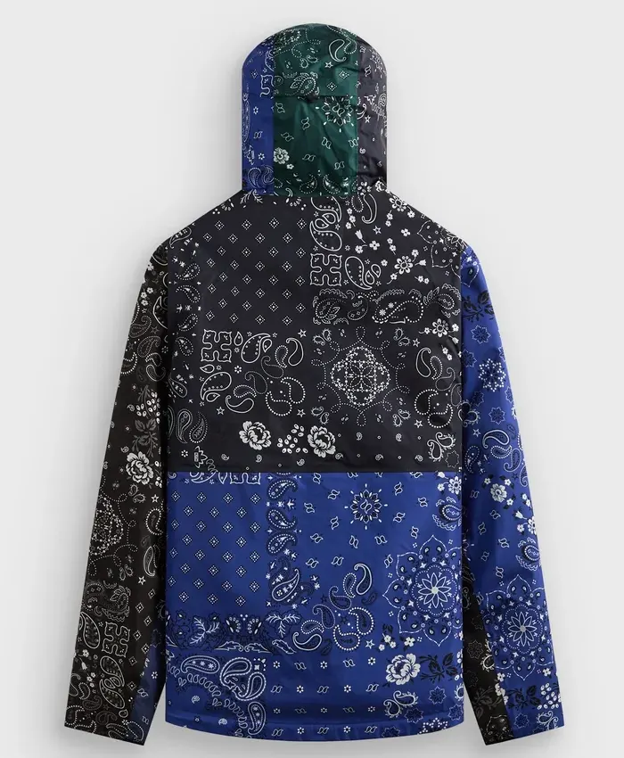 Kith Xander Bandana Tech Hooded Multi Jacket Back