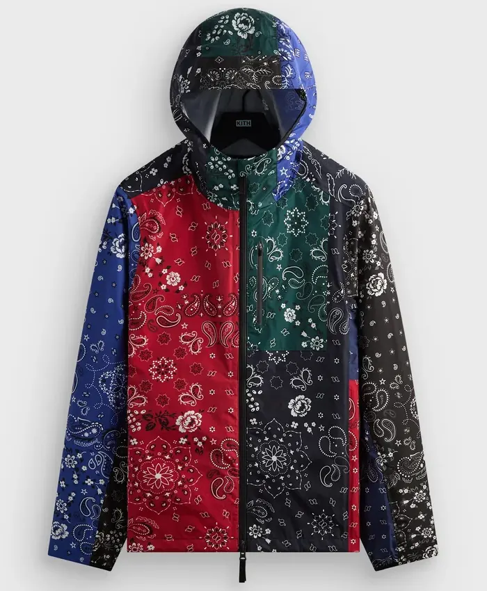 Kith Xander Bandana Tech Multicolor Hooded Jacket