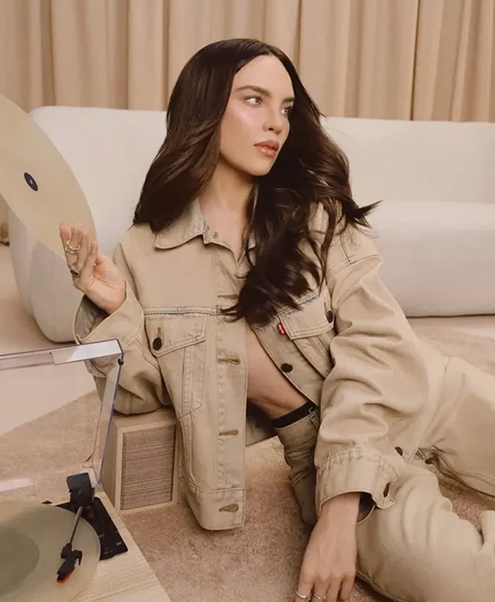 Levi’s x Belinda Peregrín Schüll Beige Denim Trucker Jacket On Sale