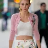 Lili Reinhart Pink Rom-Com-Worthy Cardigan