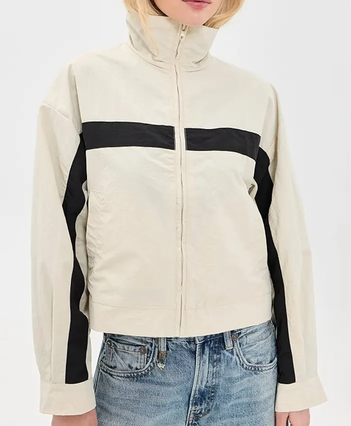 Lioness Essential Beige Windbreaker Jacket For Women