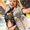 Liv Morgan Royal Rumble 2025 Daddy Dom White Leather Skeleton Vest For Sale