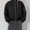 Lizzie MAthis TV Series Honest Renovations 2026 Black Bomber Jacket