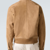 Loro Piana Novak Brown Suede Bomber Jacket Back