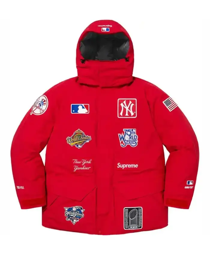 MLB New York Yankees Fill Down Jacket Red