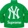 MLB Supreme New York Yankees Gore Tex 700-Fill Down Jacket Green Back