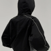 MR Winston Black Spray Jacket Back