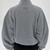 MR Winston Grey Polar Fleece Jacket Back