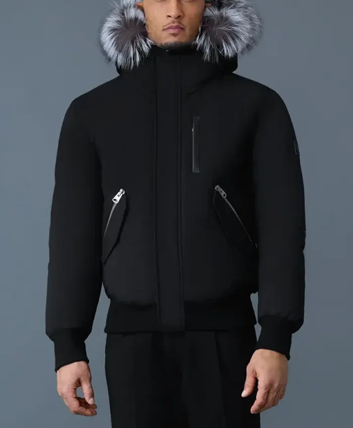 Mackage Dixon Down Bomber Fur Hooded Jacket