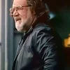 Manco Kapak Movie The Get Out 2026 Russell Crowe Black Leather Jacket Side View