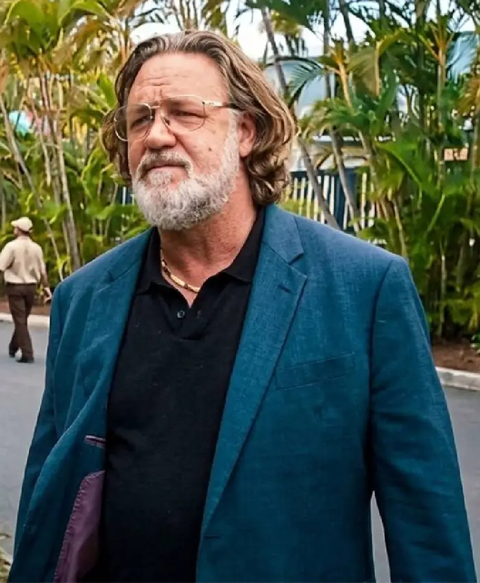 Manco Kapak Movie The Get Out 2026 Russell Crowe Blue Blazer