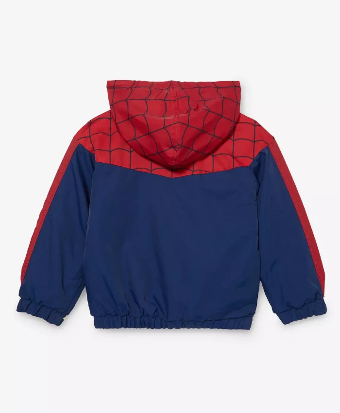 Spider Man Reversible Toddler Hooded Jacket with fun superhero-inspired design
