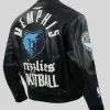 Memphis Grizzlies Black Leather Jacket