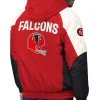 Men Atlanta Falcons Starter Hooded Red Jacket