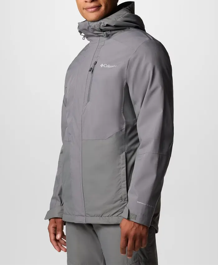 Mens-Columbia-Snow-Glide-II-Interchange-Grey-Jacket