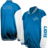 Men's Detroit Lions Blue Varsity Jacket