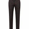 Stylish Halloween black and red patterned formal suit for men's parties