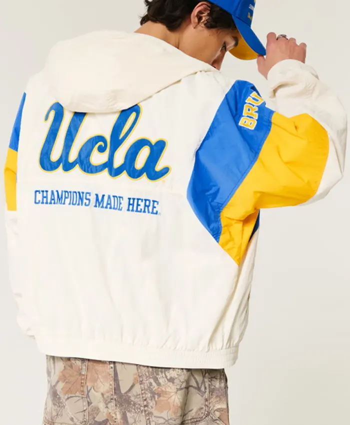 Mens Hollister UCLA Windbreaker Jacket