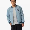 Mens Minnesota Lynx Blue Denim Bomber Jacket