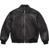 Men's Spider-Man Brand New Day Black Leather Cosplay Halloween Jacket Front