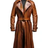 Men's Vintage Brown Leather Coat