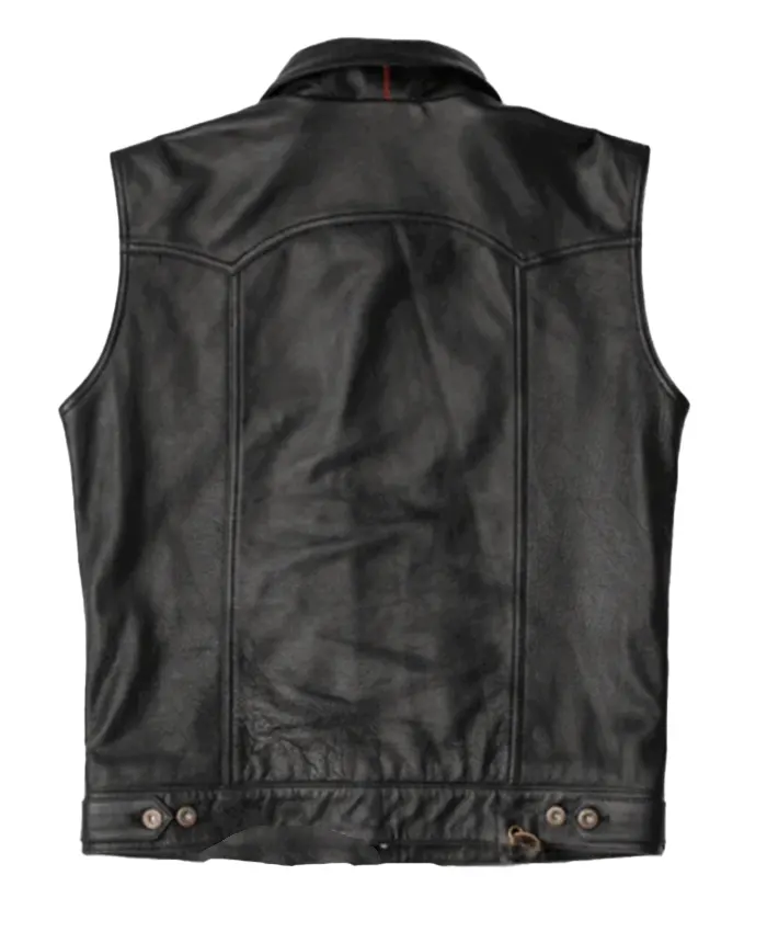 Mens-Virginia-Leather-Black-Vest