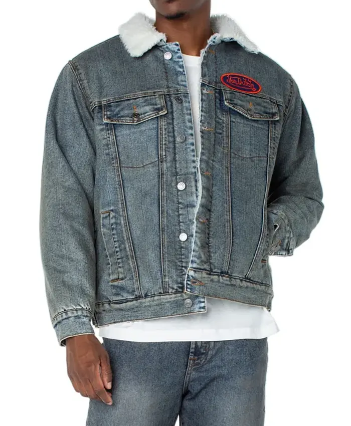 Mens Von Dutch Denim Trucker Jacket