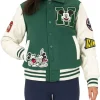 Mickey Mouse Varsity Jacket Green