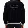 Moncler x Fragment Yugo Embroidered Souvenir Black Bomber Jacket Back View