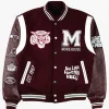 Morehouse College Maroon Tigers Football Team Motto 3.0 Maroon Wool Varsity Jacket