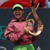 Mubadala Citi DC Open Tornament 2026 Alexandra Eala Maroon Fleece Jacket