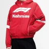 NAHMIAS Red F1 Warm Up Race Jacket For Men