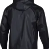 NFL Las Vegas Raiders Hooded Half-Zip Black Windbreaker Jacket Back
