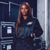 NFL Philadelphia Eagles Chamarra Satin Bomber Jacket