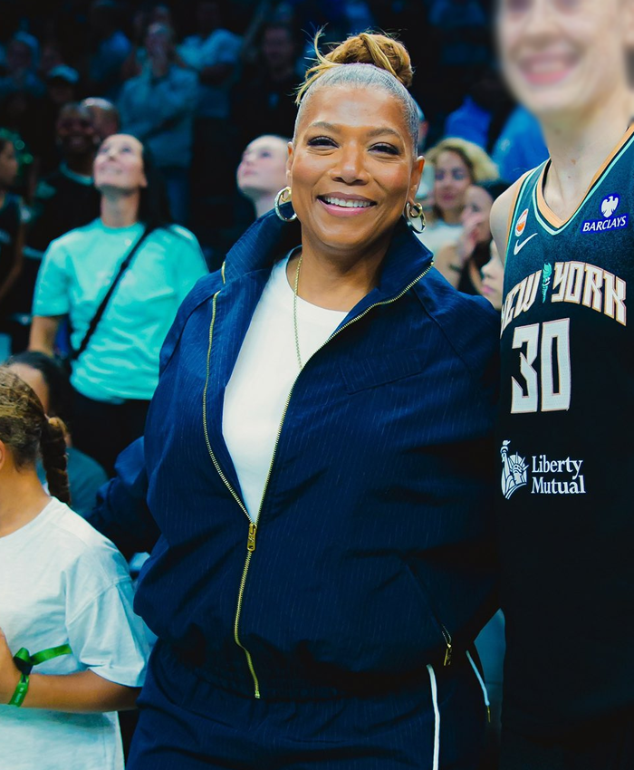 NY Liberty Game Queen Latifah Blue Jacket