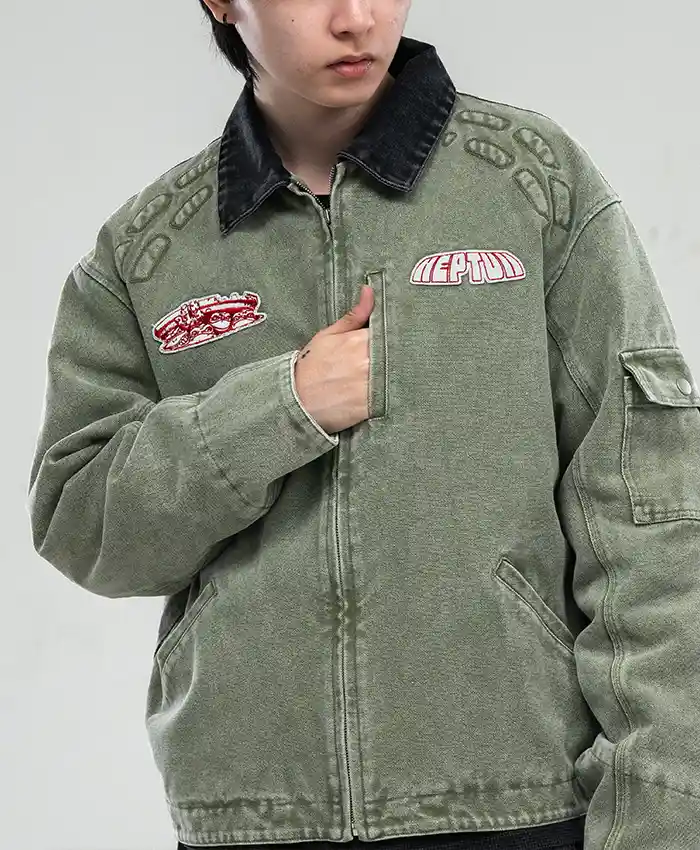 Shop Neptun x Teenage Mutant Ninja Turtles Green Jacket - Oskar Jacket