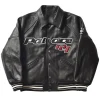 New Avirex x Palace London Varsity Bomber Black Leather Jacket Limited Edition