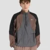 New Balance Better Run Water Resistant Jacket In Black Brown Grey