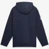 New England Patriots Nike Sideline Logo Glory Anorak Navy Half-Zip Hooded Jacket