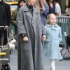 New York City 2026 Amanda Seyfried Grey Wool Long Coat