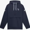 New York Giants Nike Sideline Anorak Half-Zip Hooded Navy Jacket