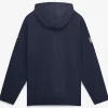 New York Giants Nike Sideline Anorak Half-Zip Hooded Navy Jacket Back