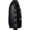 Jeff Hamilton New York Knicks 2026 NBA Champions black wool and leather jacket