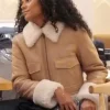 Next Gen NYC S02 Ava Dash Shearling Leather Jacket